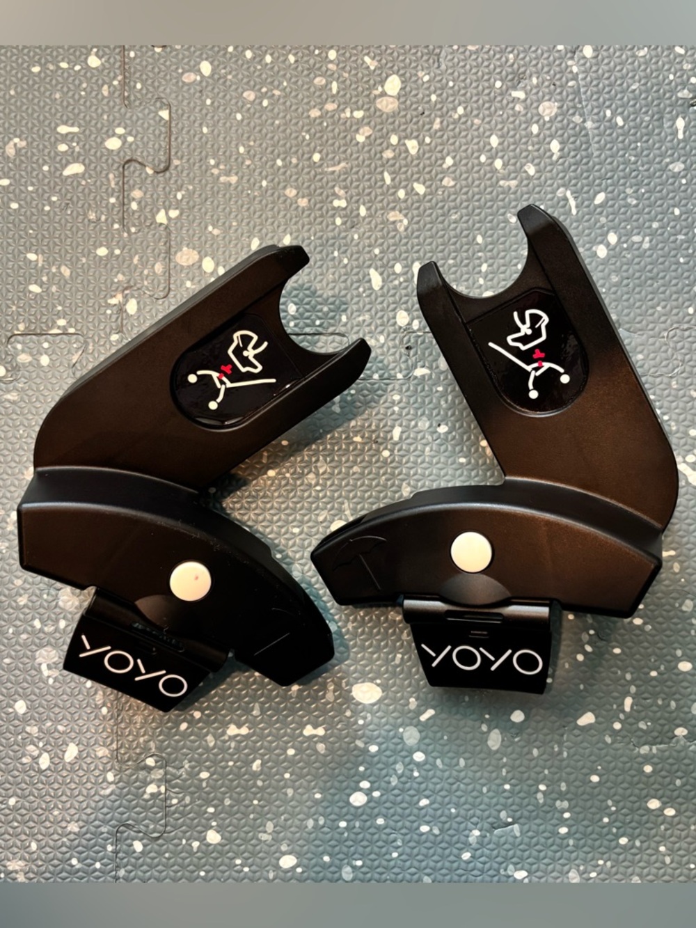 YOYO Infant Car Seat Adapters for Strollers in Black - Pair